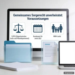Gemeinsames Sorgerecht unverheiratet: Eltern ordnen Unterlagen und planen die Sorgeerklärung gemeinsam